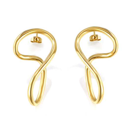 Chic Curved Hoop Earrings - Velora Luxury Fashion