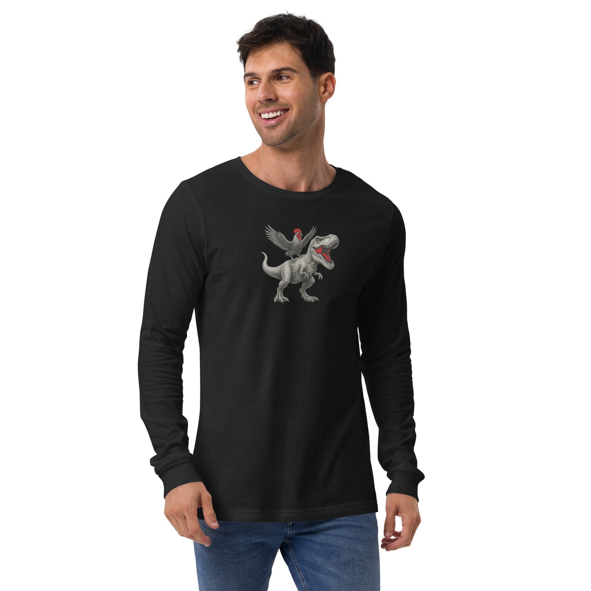 Chickasaurours Unisex Long Sleeve Tee - Velora Luxury Fashion