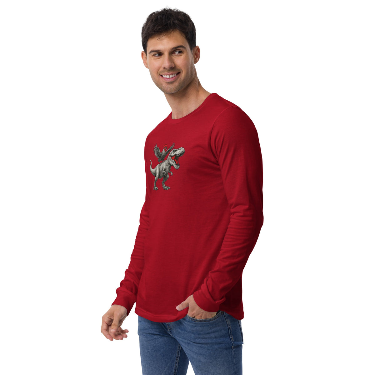 Chickasaurours Unisex Long Sleeve Tee - Velora Luxury Fashion