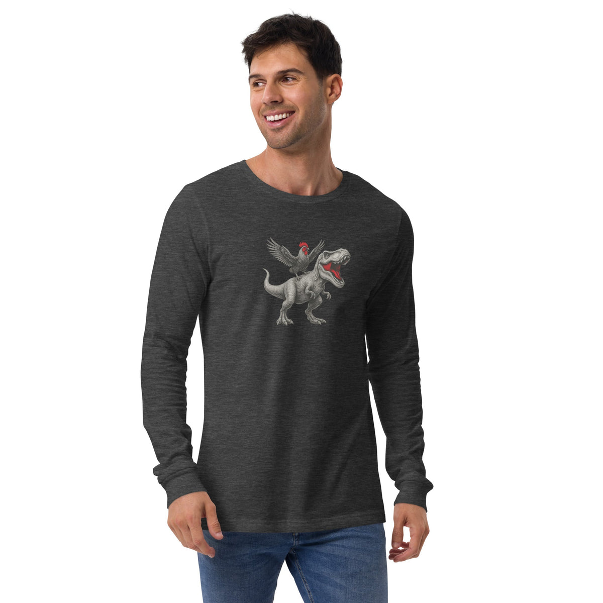 Chickasaurours Unisex Long Sleeve Tee - Velora Luxury Fashion
