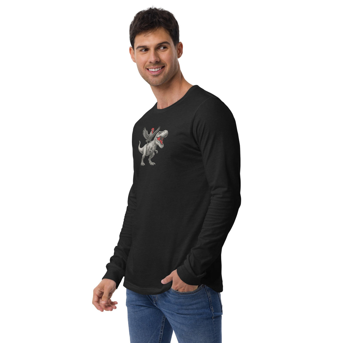 Chickasaurours Unisex Long Sleeve Tee - Velora Luxury Fashion