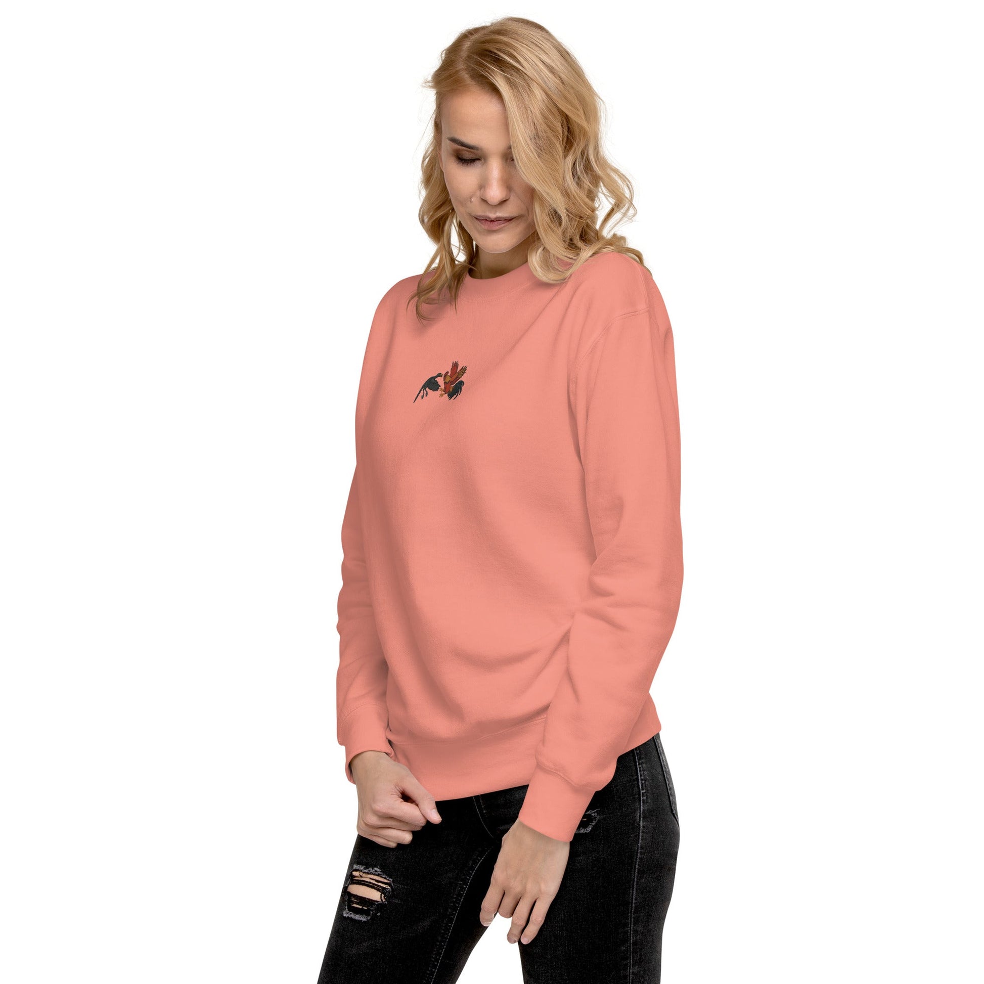 Chickasaurous Battle Unisex Premium Sweatshirt - Velora Luxury Fashion