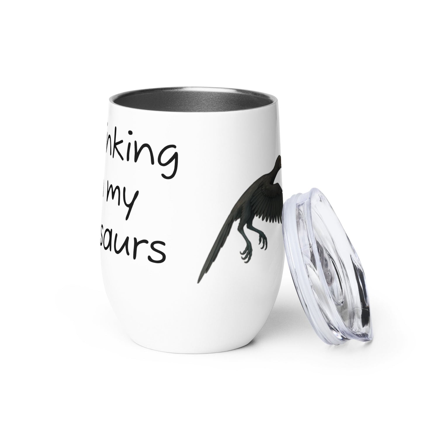 Chickasaurous Battle Wine tumbler - Velora Luxury Fashion