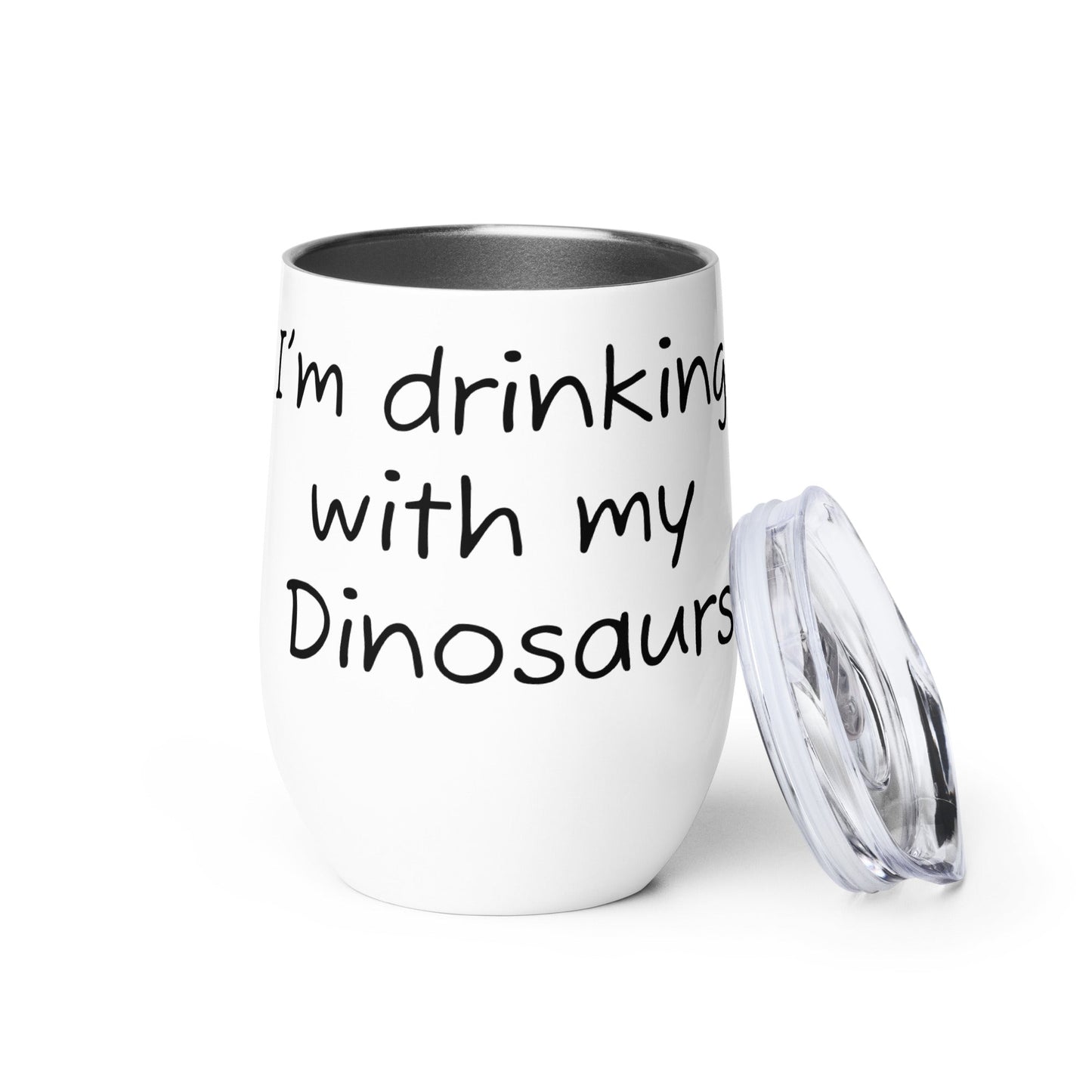 Chickasaurous Battle Wine tumbler - Velora Luxury Fashion