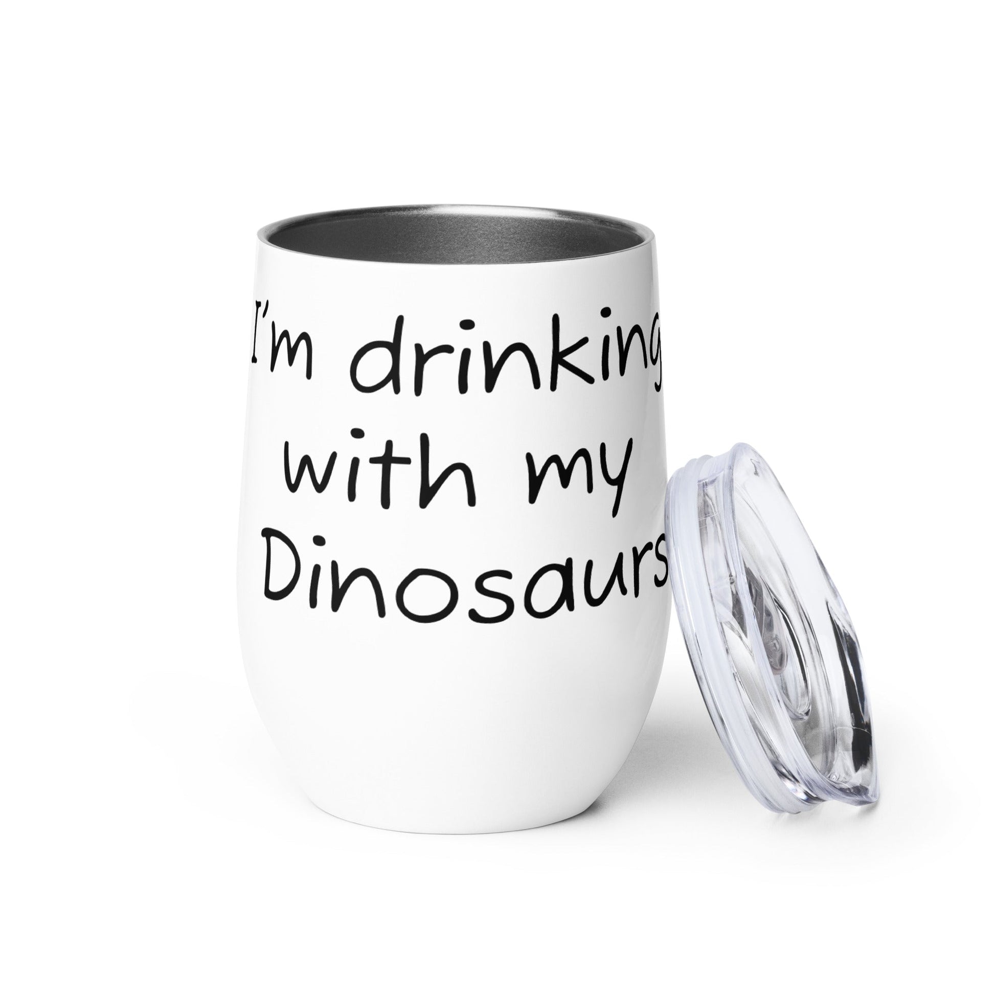 Chickasaurous Battle Wine tumbler - Velora Luxury Fashion