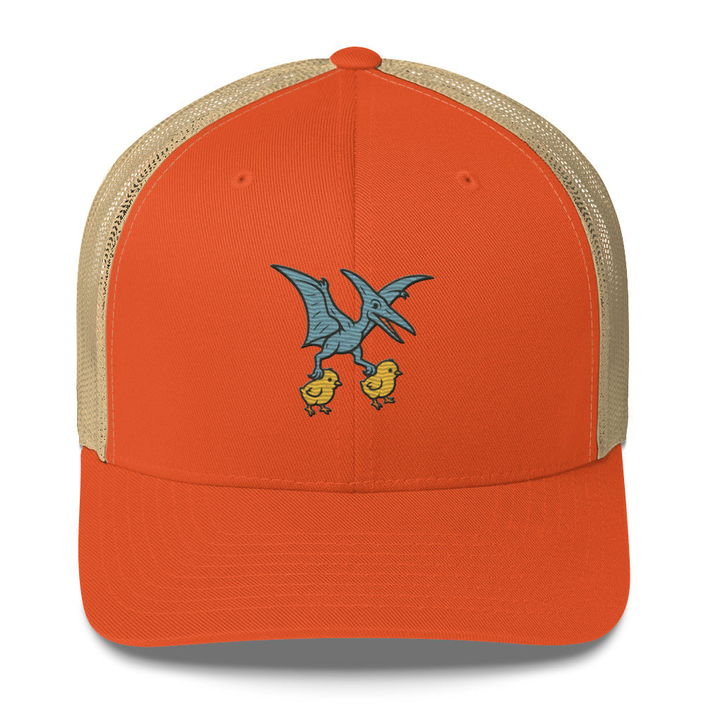 Chickasaurous Pteropoultry Trucker Cap - Velora Luxury Fashion