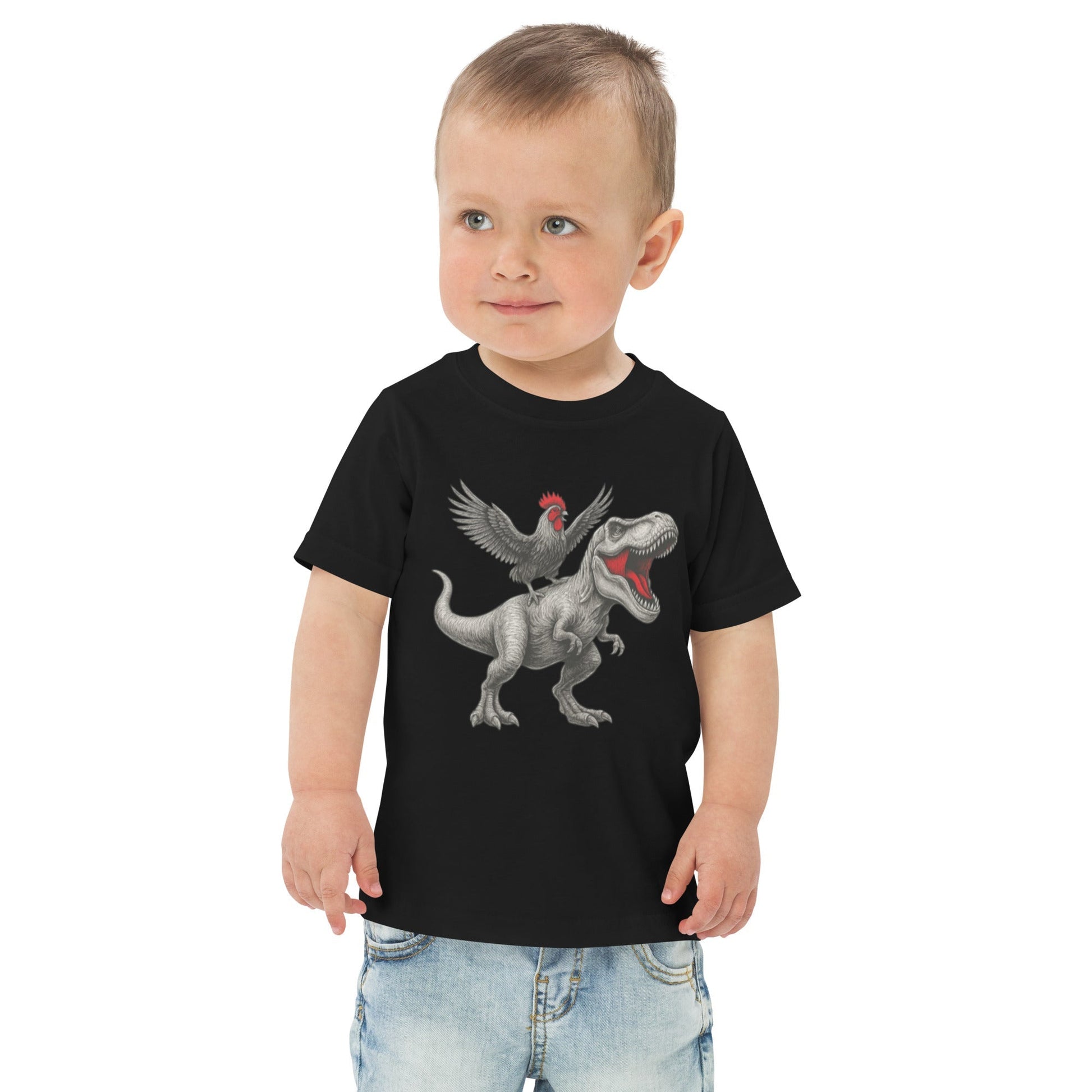 Chickasaurous Toddler jersey t-shirt - Velora Luxury Fashion