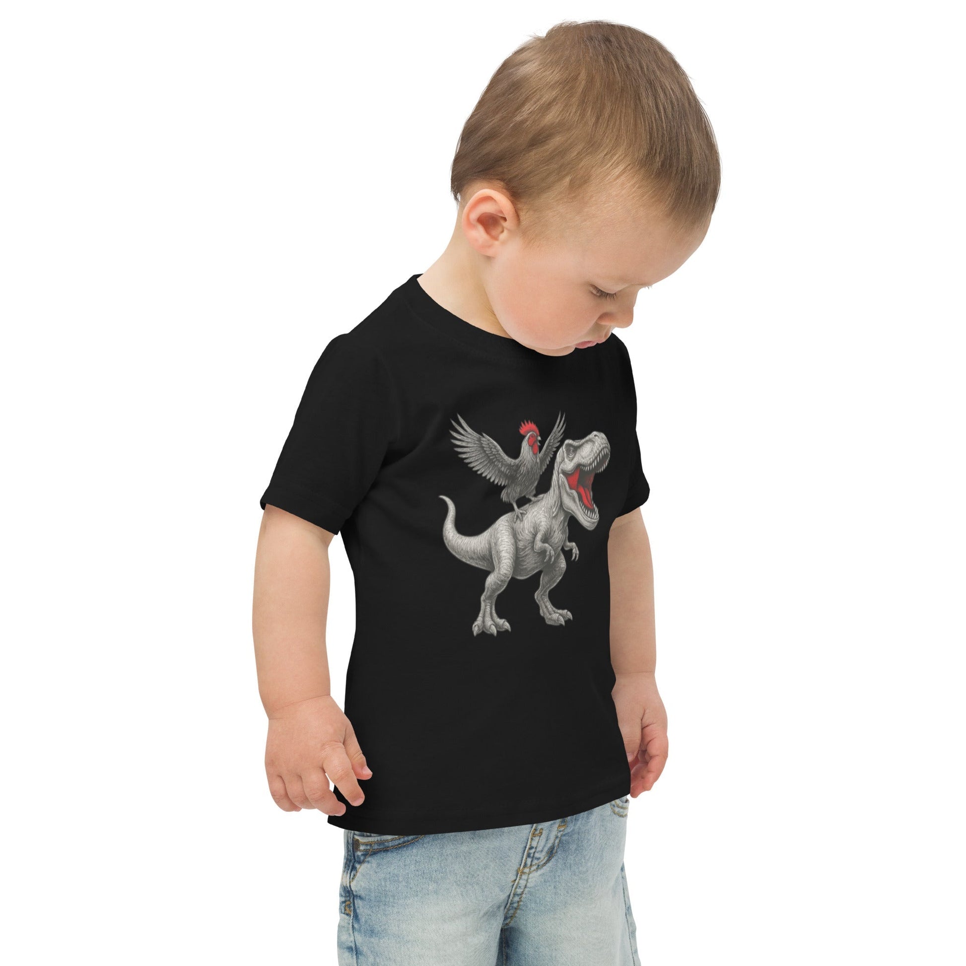 Chickasaurous Toddler jersey t-shirt - Velora Luxury Fashion
