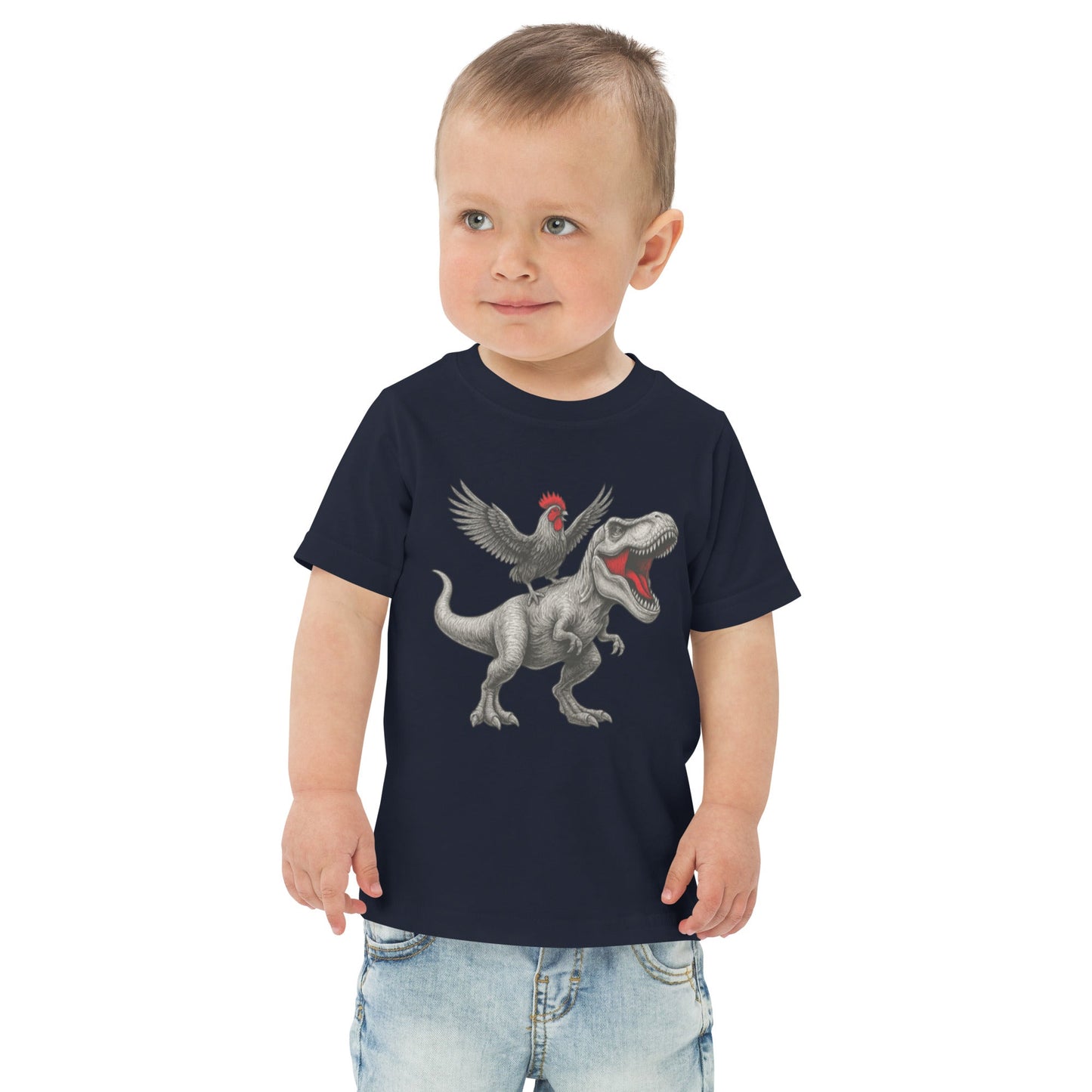 Chickasaurous Toddler jersey t-shirt - Velora Luxury Fashion