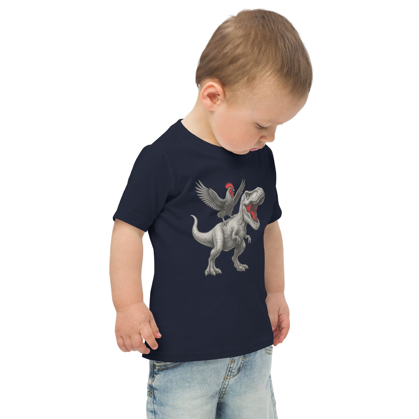 Chickasaurous Toddler jersey t-shirt - Velora Luxury Fashion
