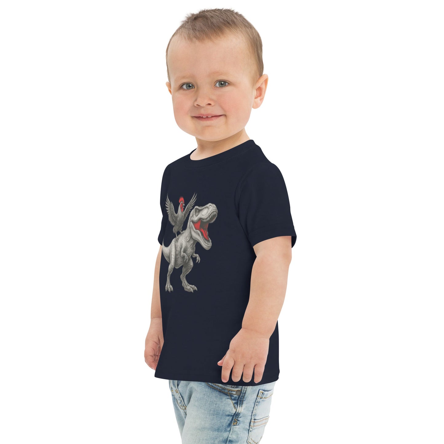 Chickasaurous Toddler jersey t-shirt - Velora Luxury Fashion