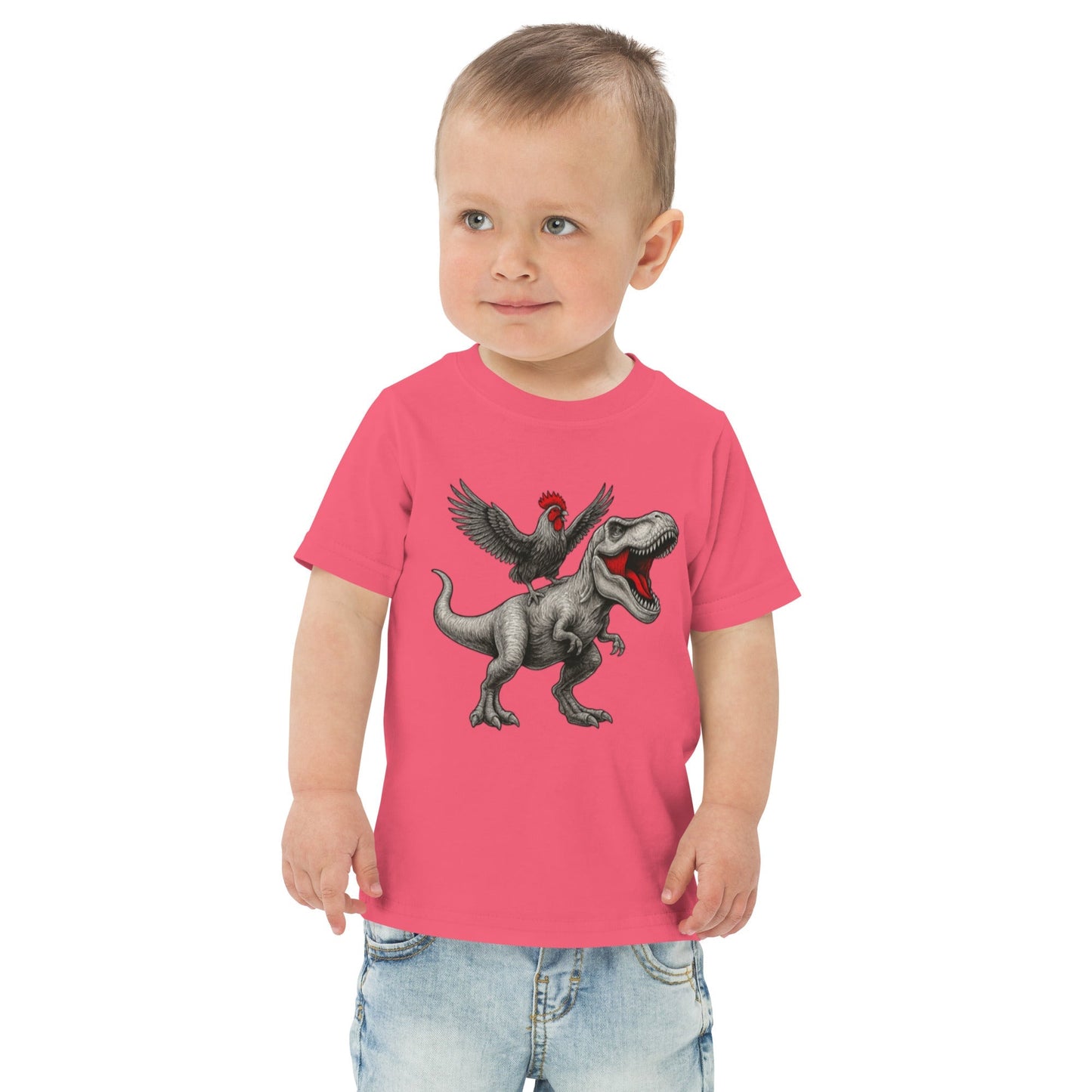 Chickasaurous Toddler jersey t-shirt - Velora Luxury Fashion