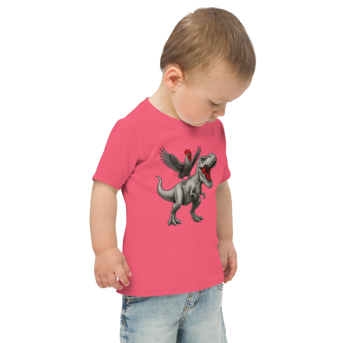 Chickasaurous Toddler jersey t-shirt - Velora Luxury Fashion