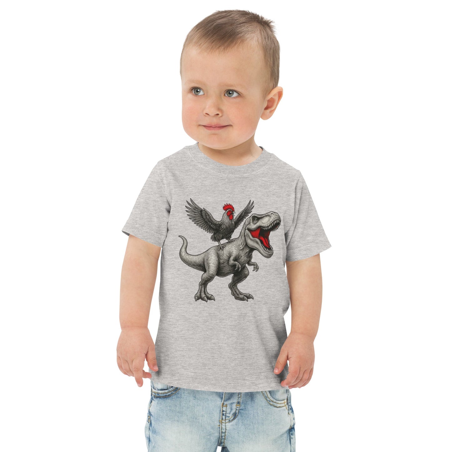 Chickasaurous Toddler jersey t-shirt - Velora Luxury Fashion