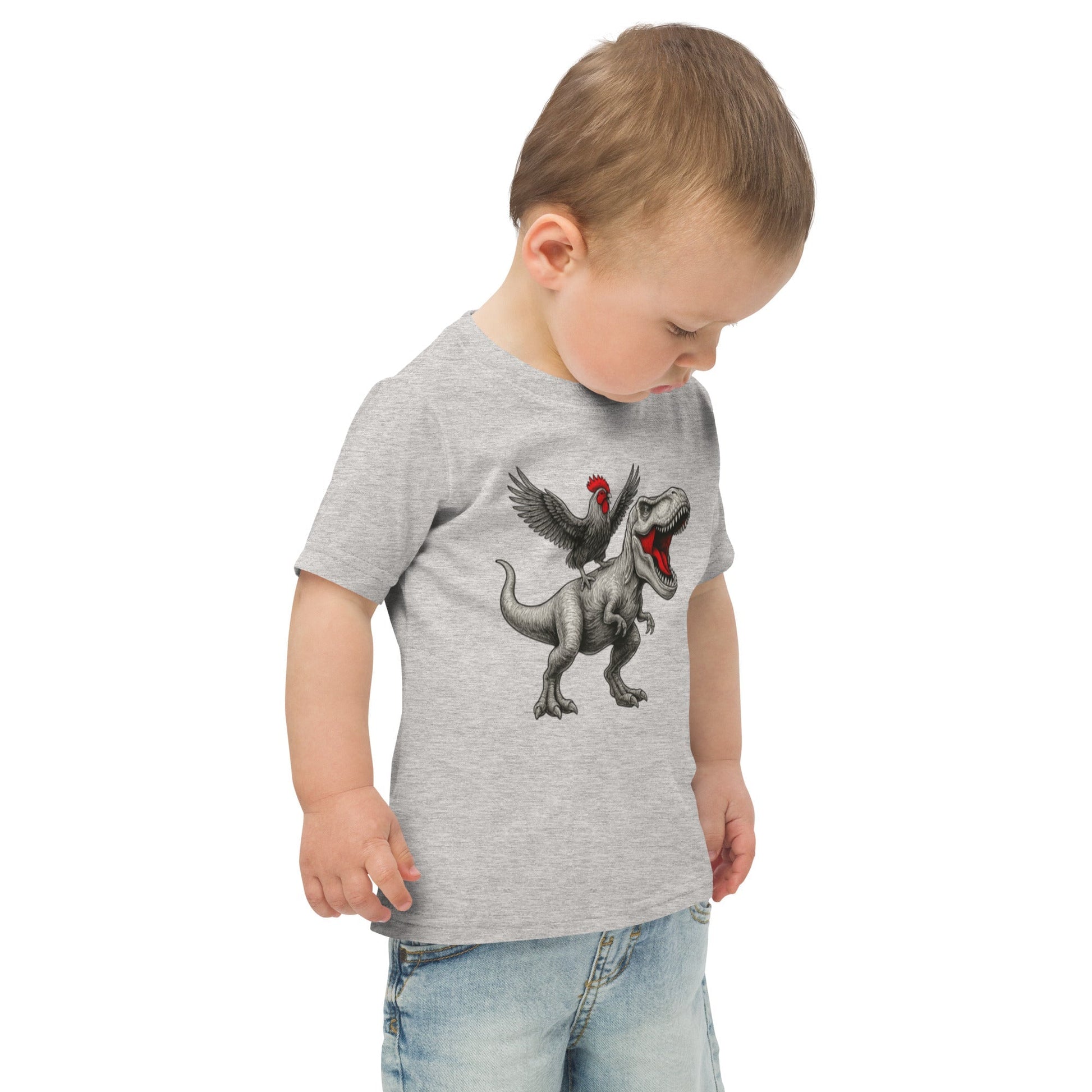 Chickasaurous Toddler jersey t-shirt - Velora Luxury Fashion