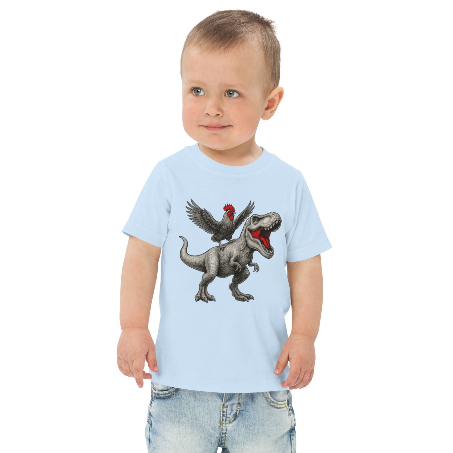 Chickasaurous Toddler jersey t-shirt - Velora Luxury Fashion