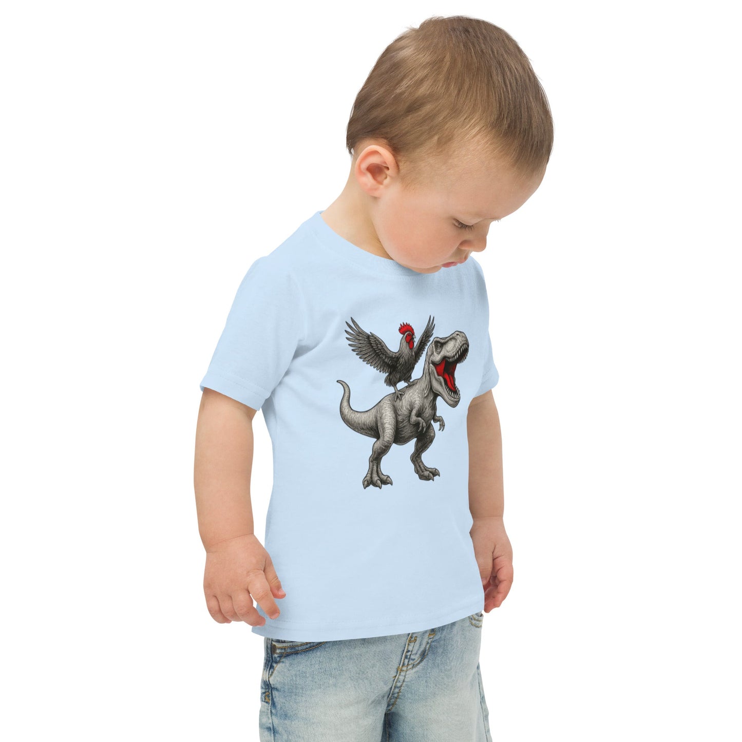 Chickasaurous Toddler jersey t-shirt - Velora Luxury Fashion