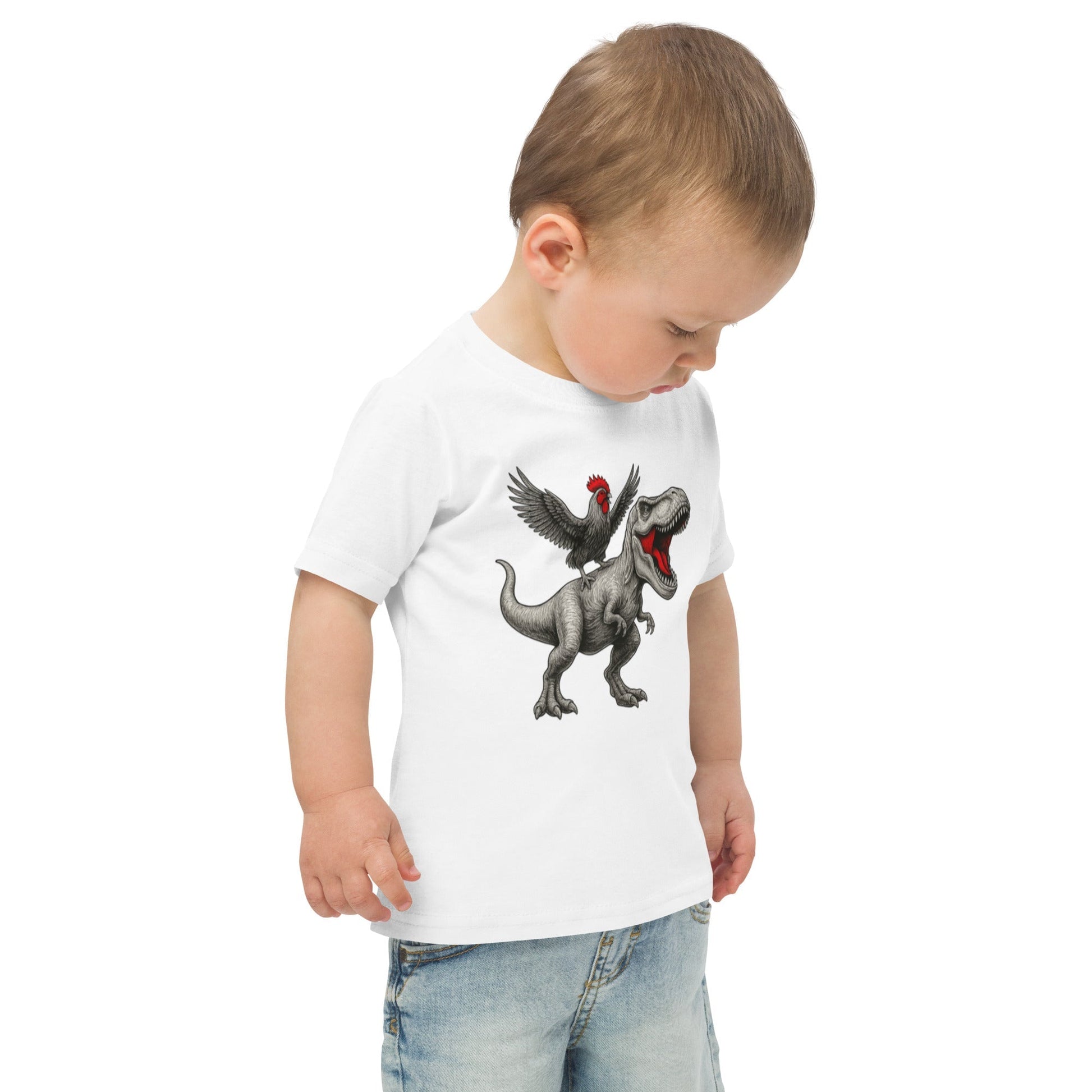 Chickasaurous Toddler jersey t-shirt - Velora Luxury Fashion