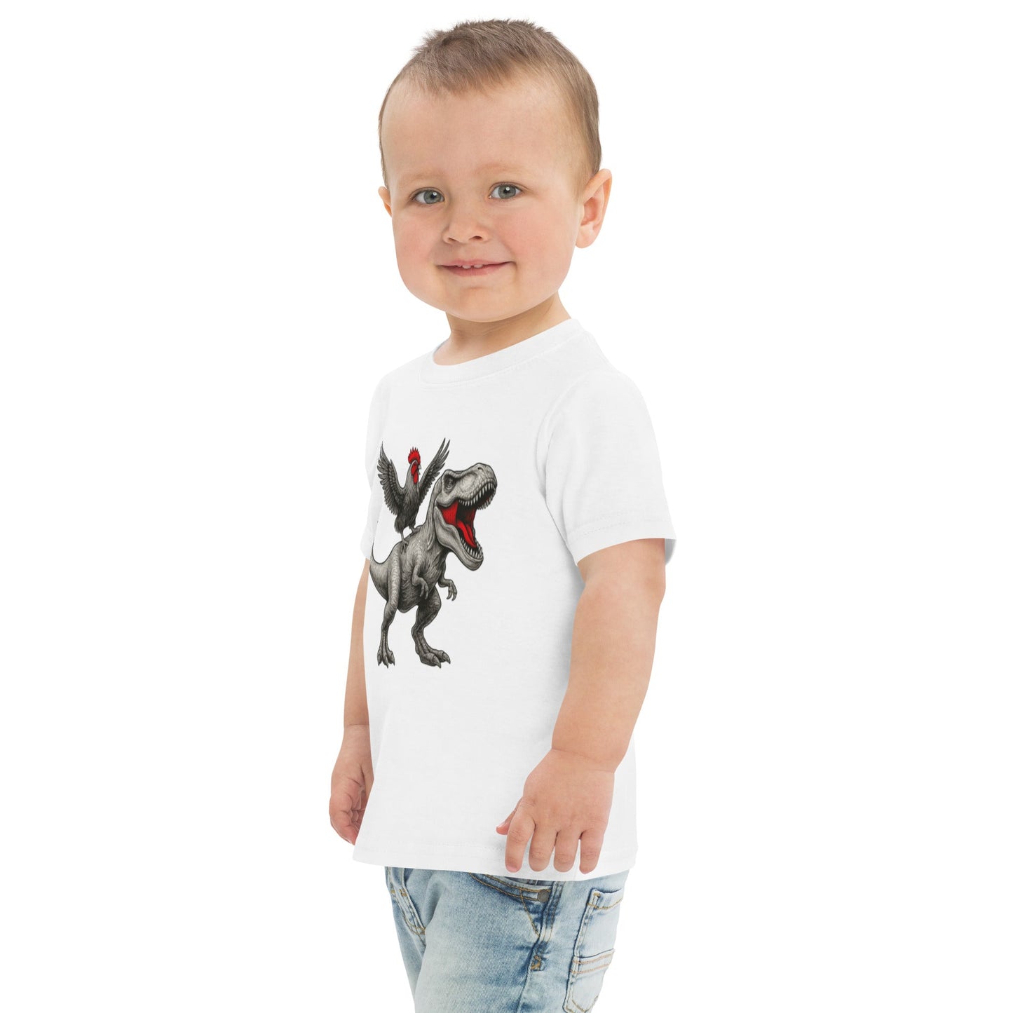 Chickasaurous Toddler jersey t-shirt - Velora Luxury Fashion