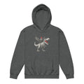 Chickasaurous Tyrannosaurs Pecks Youth heavy blend bunny hug (hoodie) - Velora Luxury Fashion