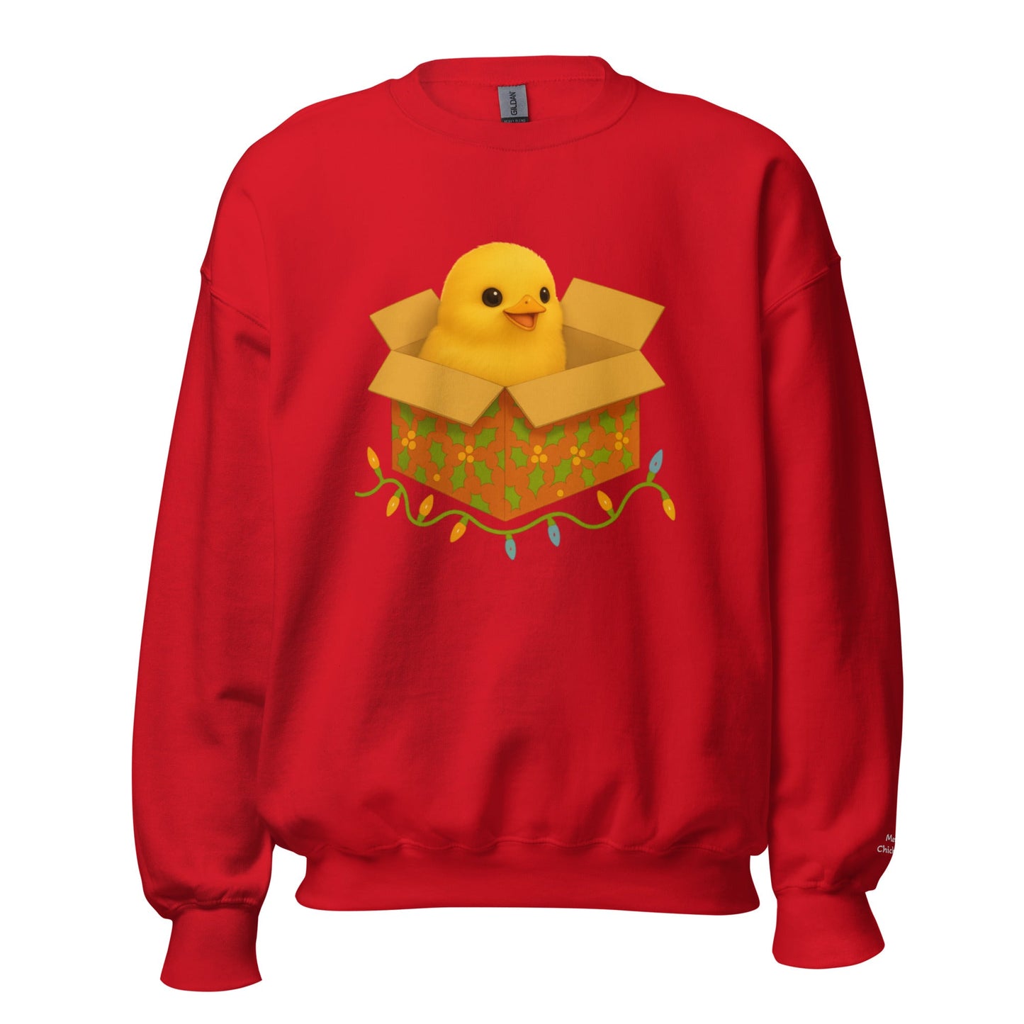 Chickmas Chick in a box Unisex Sweatshirt - Velora Luxury Fashion