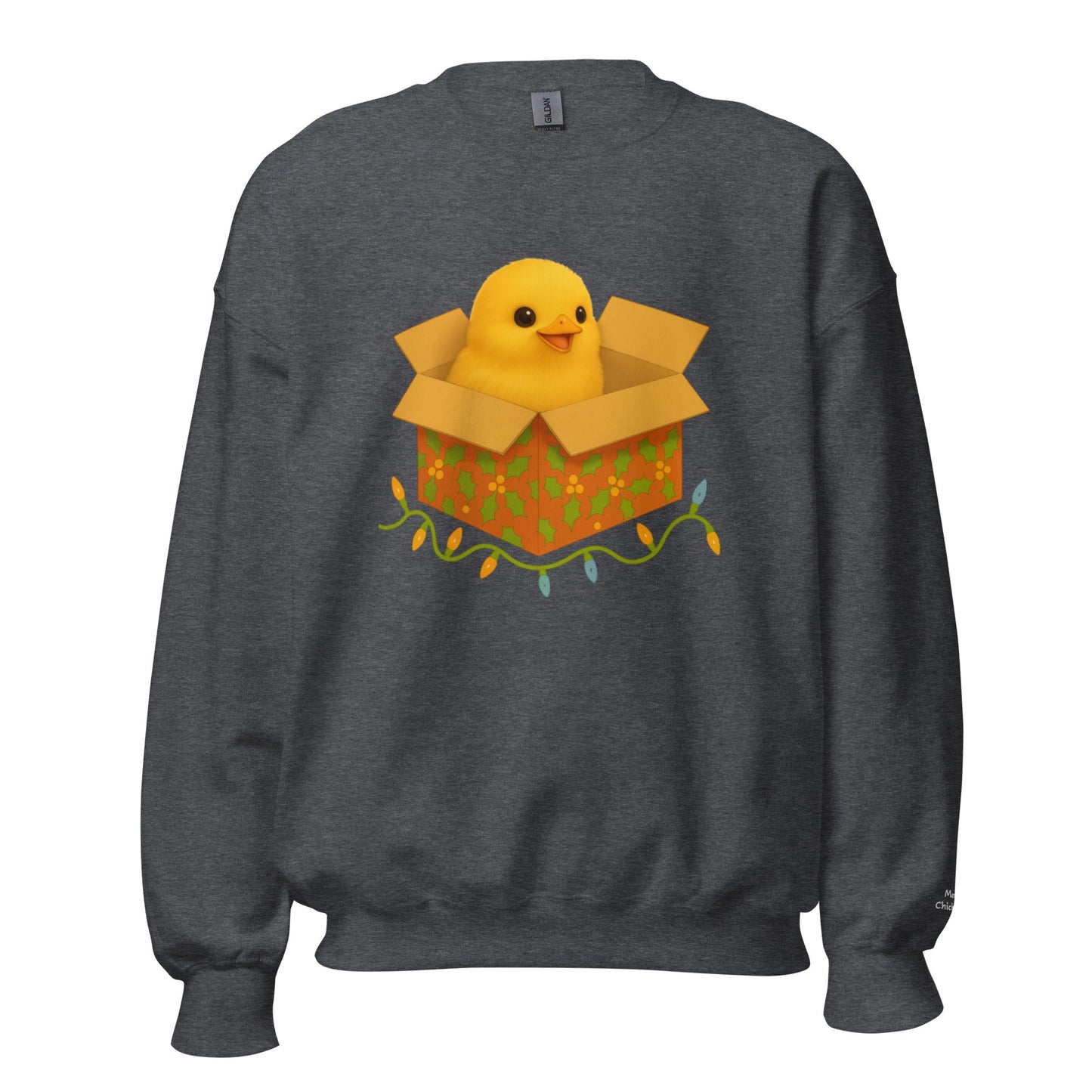 Chickmas Chick in a box Unisex Sweatshirt - Velora Luxury Fashion