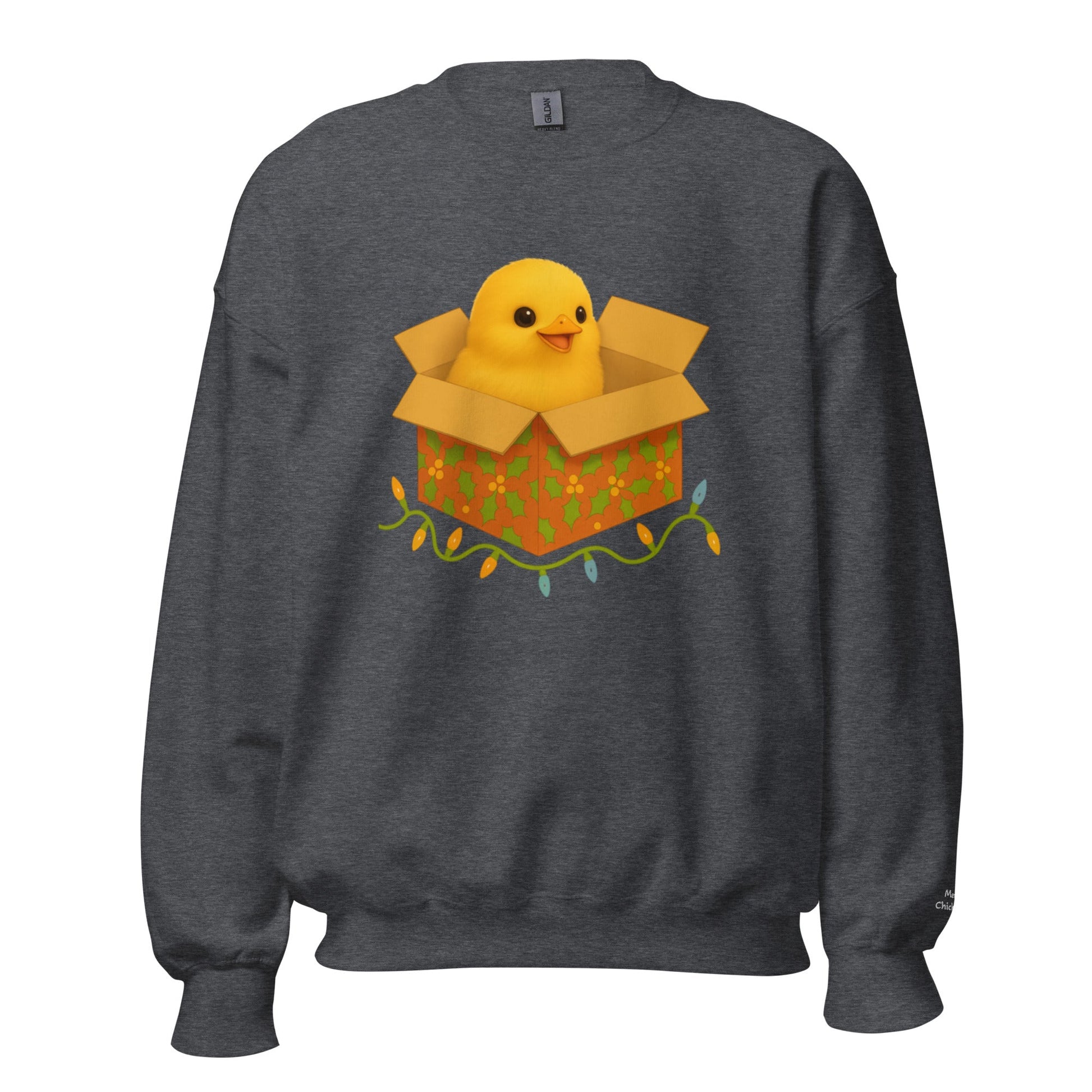 Chickmas Chick in a box Unisex Sweatshirt - Velora Luxury Fashion