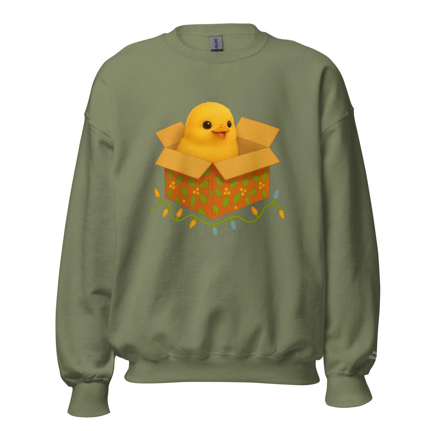 Chickmas Chick in a box Unisex Sweatshirt - Velora Luxury Fashion