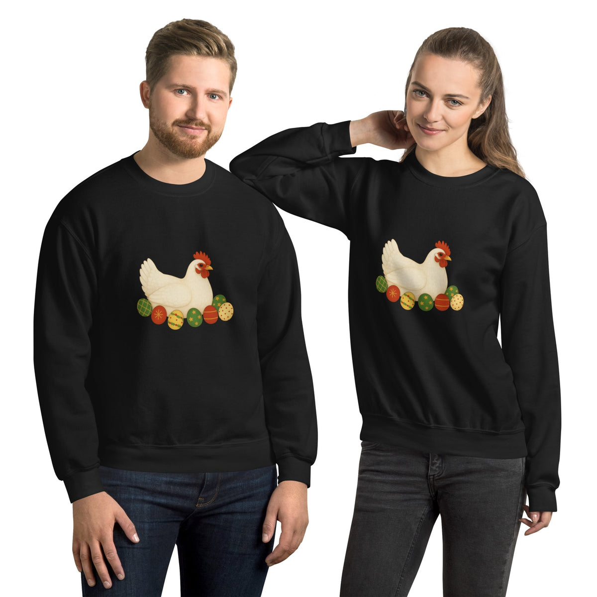 Chickmas Sweater Leghorn Unisex Sweatshirt - Velora Luxury Fashion