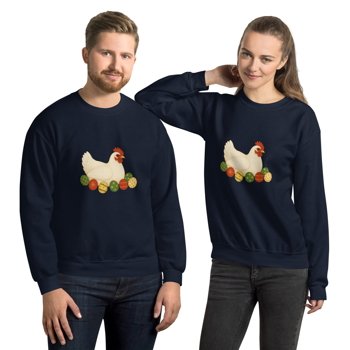 Chickmas Sweater Leghorn Unisex Sweatshirt - Velora Luxury Fashion