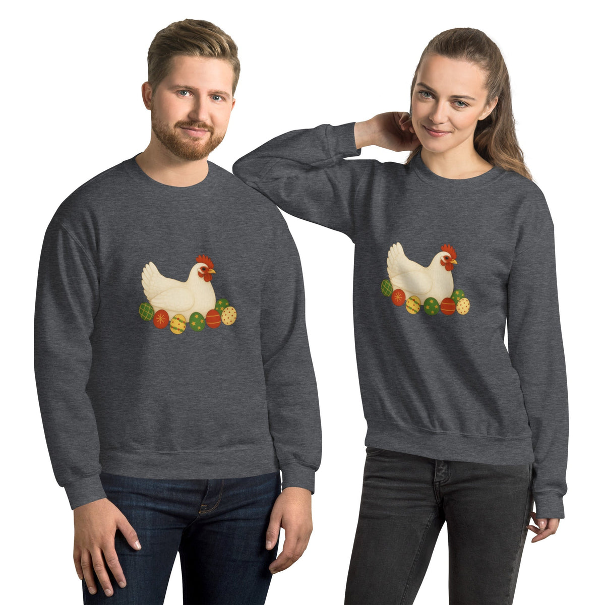 Chickmas Sweater Leghorn Unisex Sweatshirt - Velora Luxury Fashion