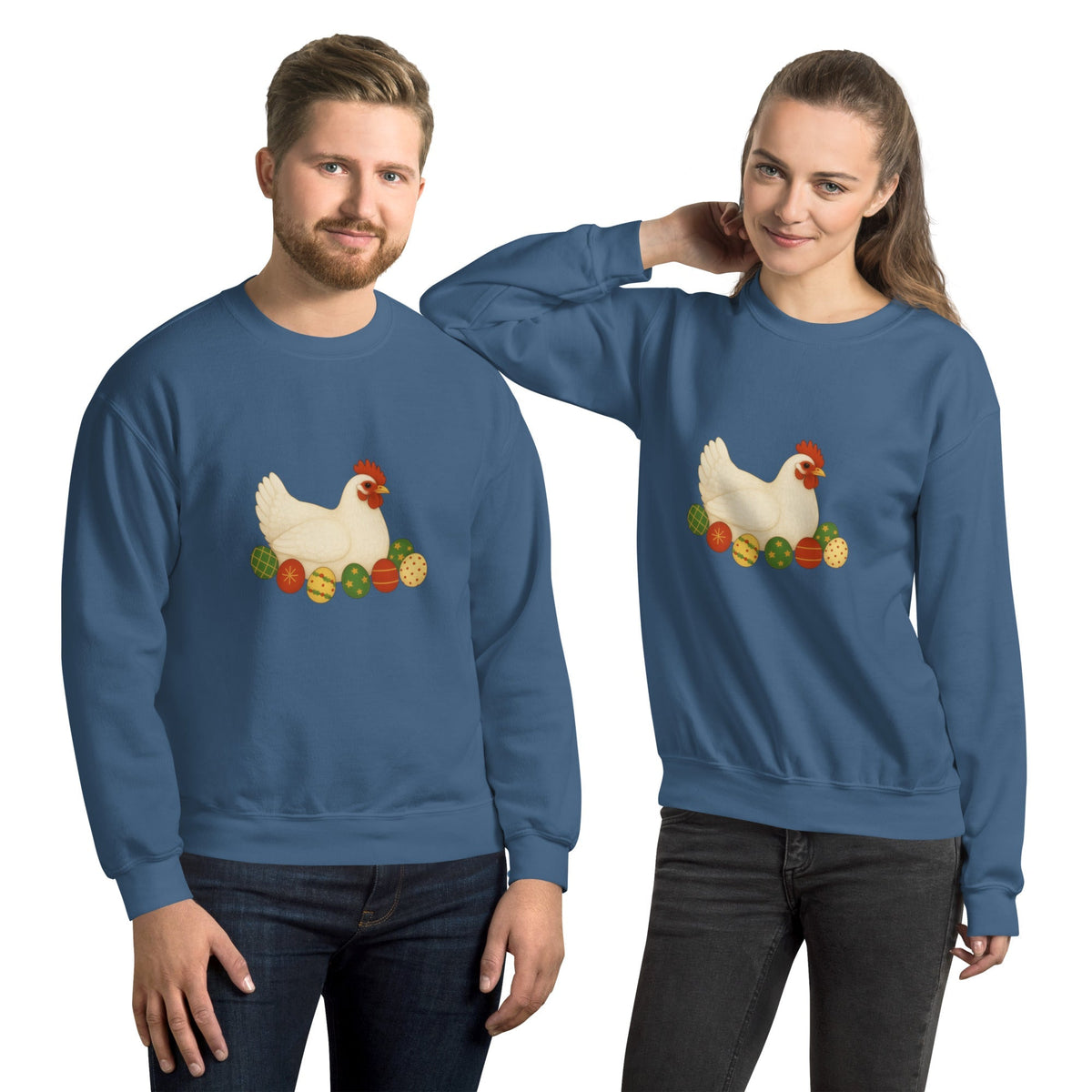 Chickmas Sweater Leghorn Unisex Sweatshirt - Velora Luxury Fashion