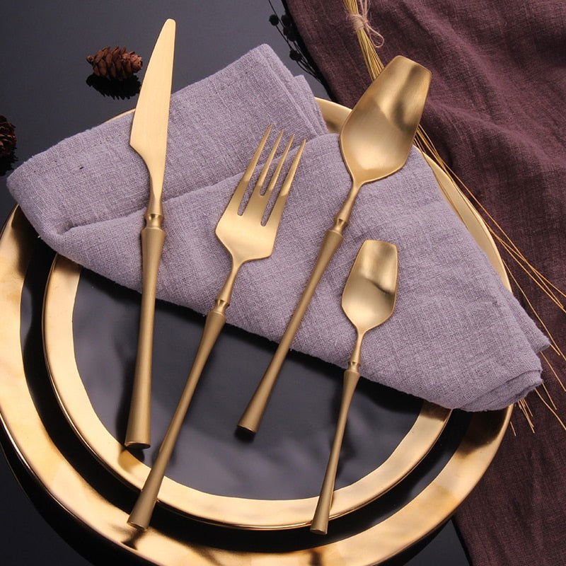 Chiseled Flatware - Velora Luxury Fashion