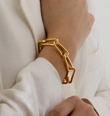 Chunky Organic Bracelet Chain - Velora Luxury Fashion
