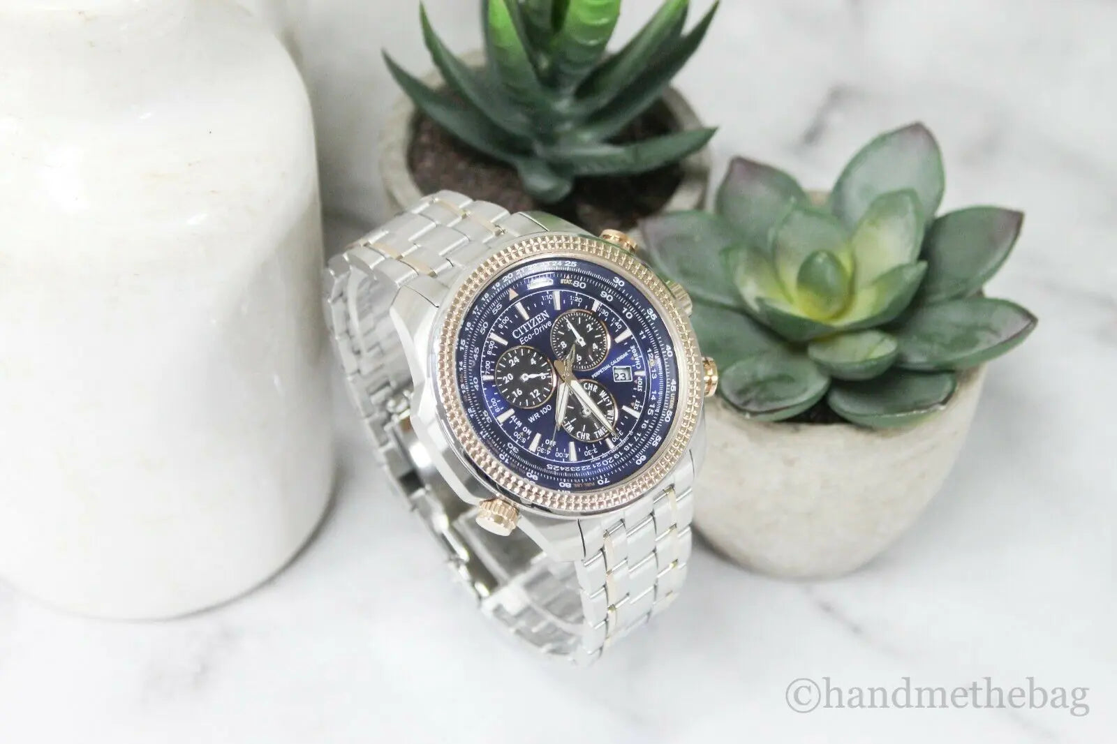 Citizen (BL5406-56L) Men's Eco Drive Chronograph Two-Tone Stainless Steel Watch - Velora Luxury Fashion