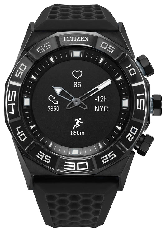 Citizen CZ Smart Gen 1 Hybrid smartwatch 44mm Continuous Heart Rate Tracking Fitness Activity Golf App Displays Notifications and Messages Bluetooth Connection 15 Day Battery Life - Velora Luxury Fashion
