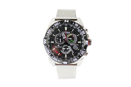 Citizen Promaster Navihawk Elite Chronograph Stainless Steel Timepiece - Velora Luxury Fashion