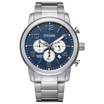 Citizen Quartz Mens Watch Stainless Steel Classic Silver-Tone (Model: AN8050-51M) - Velora Luxury Fashion