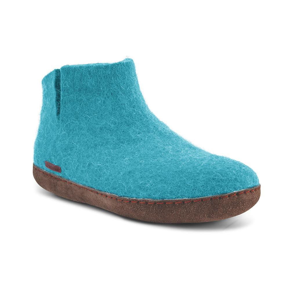 Classic Boot - Light Blue with Leather - Velora Luxury Fashion
