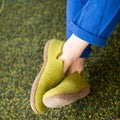 Classic Shoe - Lime Green with Leather - Velora Luxury Fashion