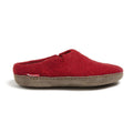 Classic Slipper - Red with Leather - Velora Luxury Fashion