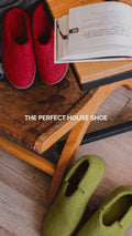 Classic Slipper - Red with Leather - Velora Luxury Fashion