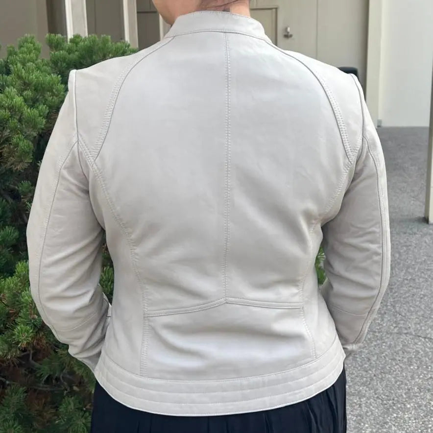 Classic Women's Lamb Leather Jacket - Velora Luxury Fashion