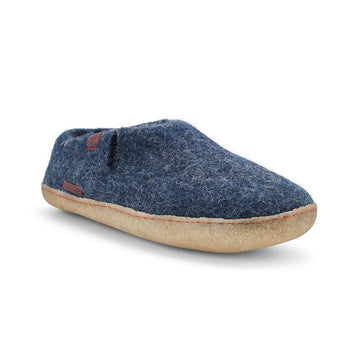 Classic Shoe - Navy Blue with Rubber - Velora Luxury Fashion