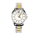 Coach Boyfriend Crystal Bezel Silver Gold Toned Watch - Velora Luxury Fashion
