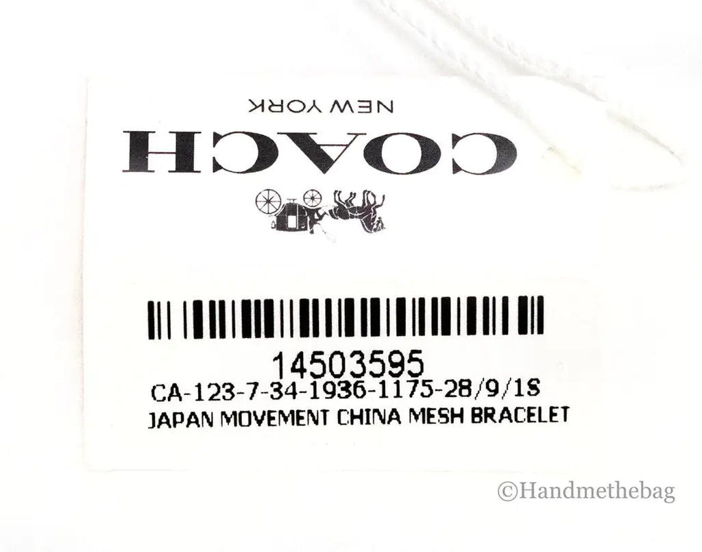 Coach Boyfriend Crystal Bezel Silver Gold Toned Watch - Velora Luxury Fashion