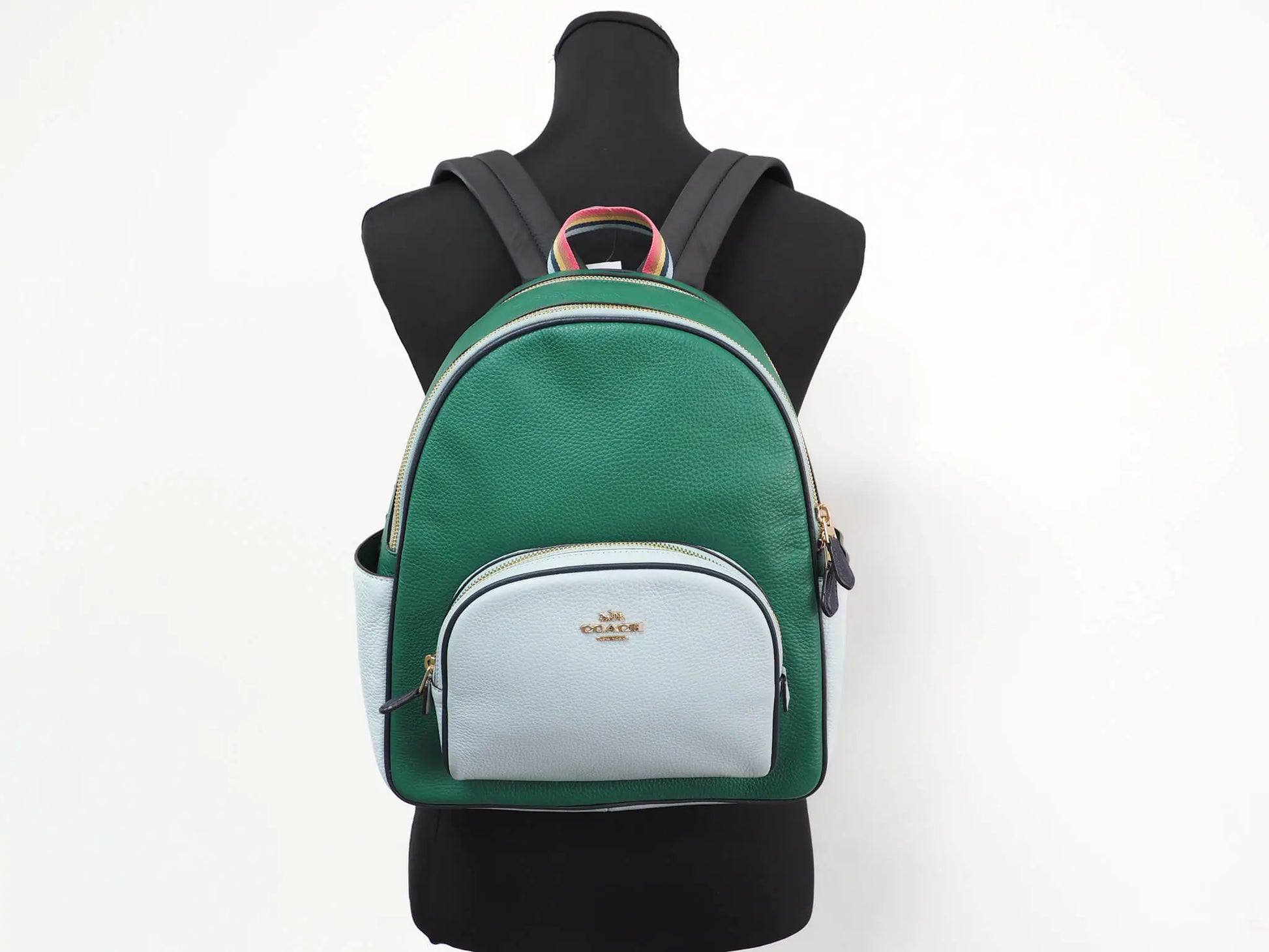 Coach Court Medium Pebbled Leather Backpack - Velora Luxury Fashion