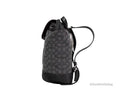 Coach Dempsey Black Smoke Signature Jacquard Canvas Patch Backpack - Velora Luxury Fashion