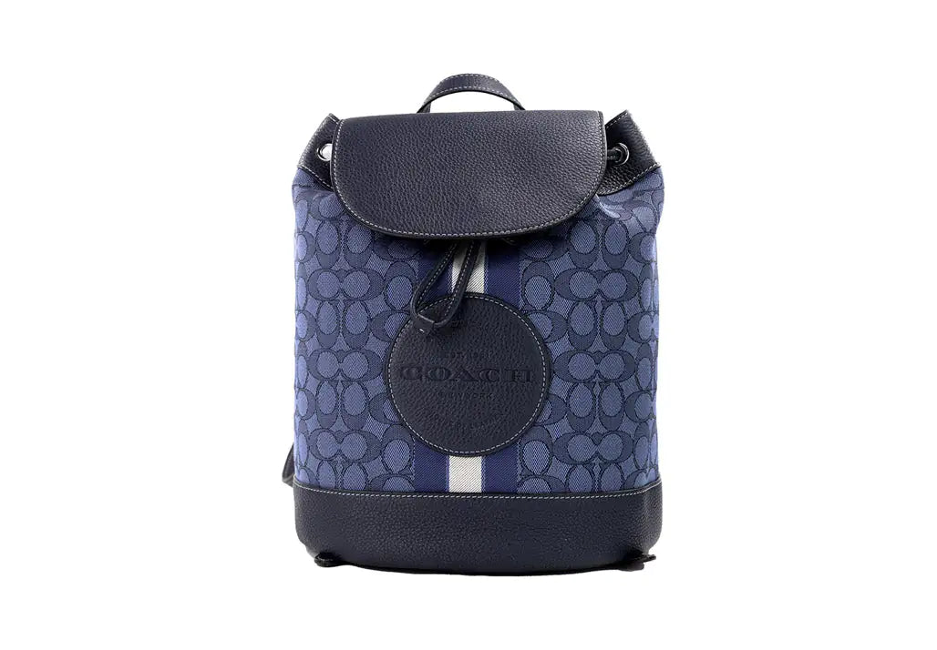 Coach Dempsey Midnight Navy Logo Backpack - Velora Luxury Fashion