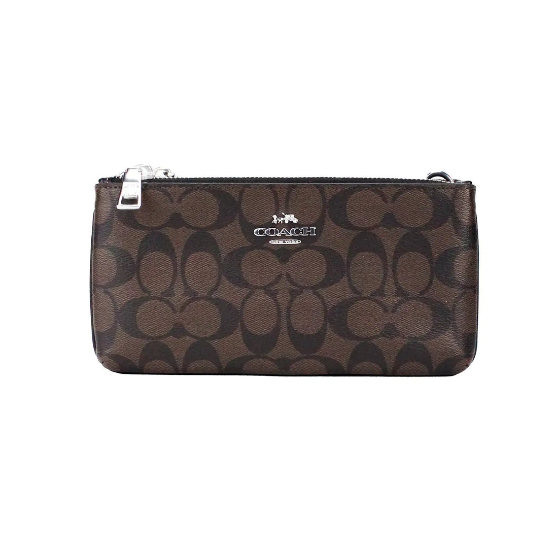 Coach Dual Zip Signature Canvas Crossbody - Velora Luxury Fashion